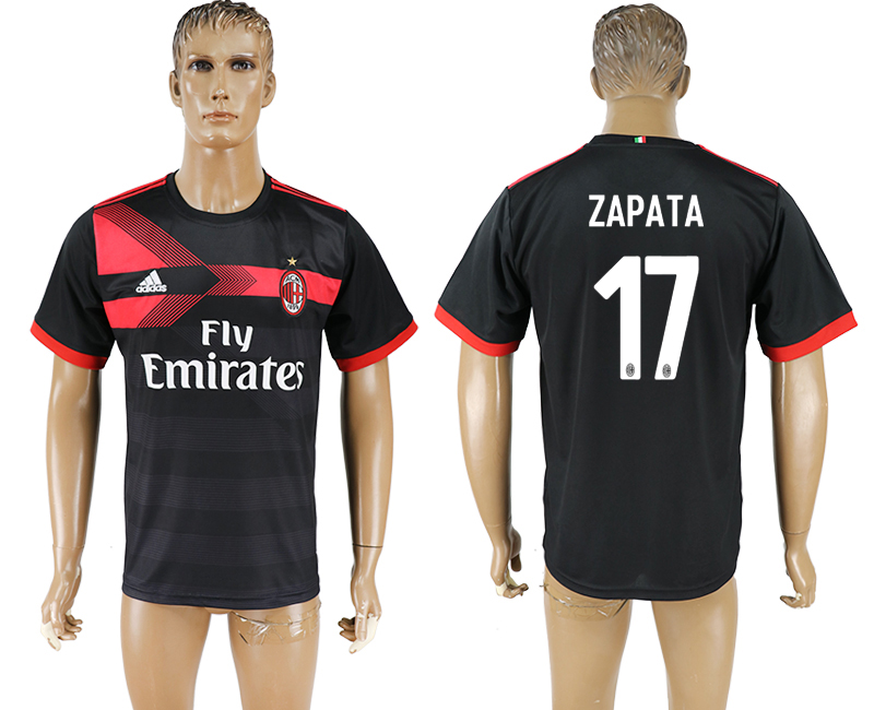 2017-18 football jersey  AC MILAN ZAPATA #17