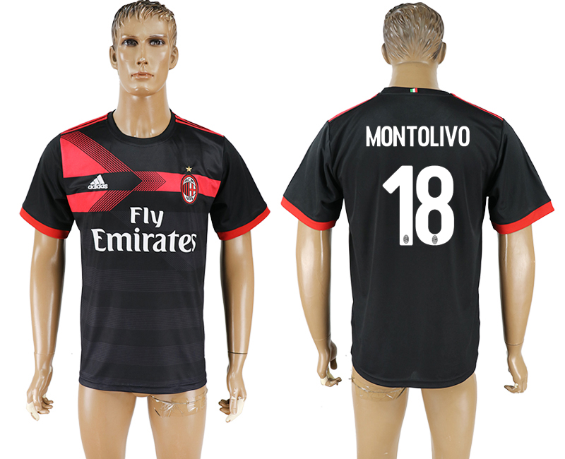 2017-18 football jersey AC MILAN MONTOLIVO #18