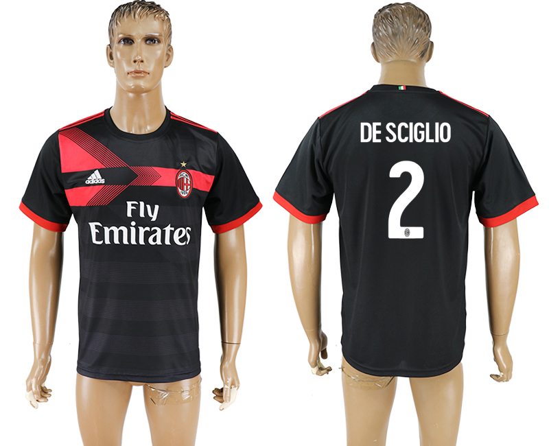 Maillot de football AC MILAN 2017-18 du CHOIX #2