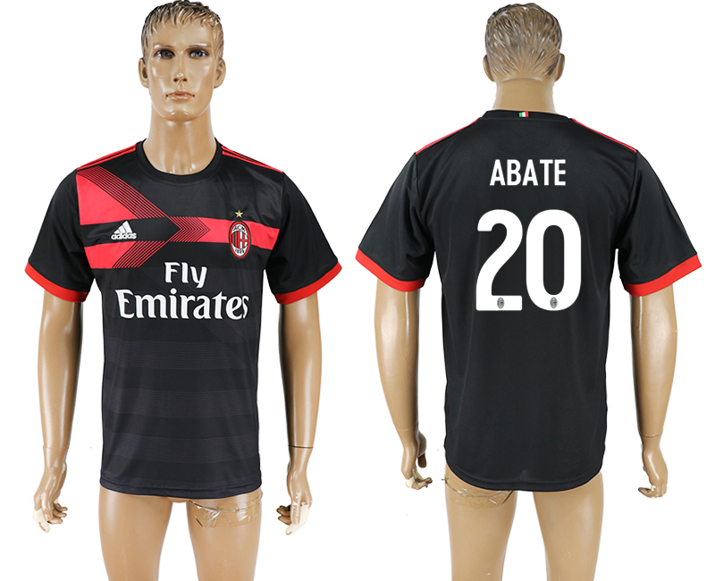 2017-18 football jersey  AC MILAN ABATE #20