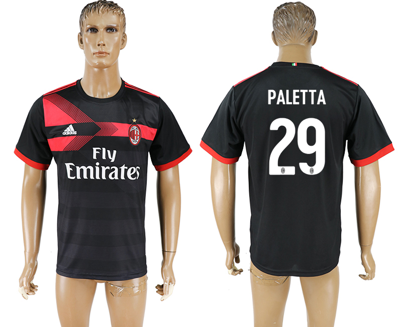 2017-18 football jersey  AC MILAN PALETTA #29