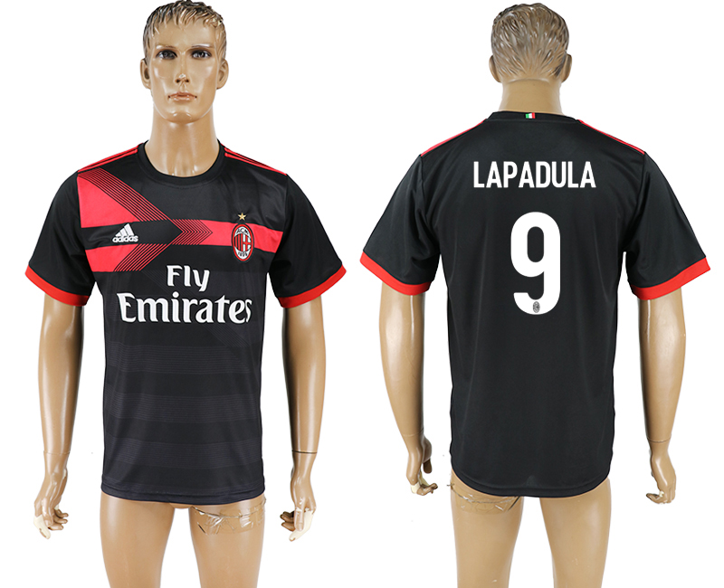 2017-18 football jersey  AC MILAN LAPADULA #9