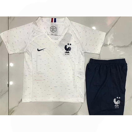 Maillot France Exterieur Enfant 2 etoiles Coupe Du Monde 2018/19