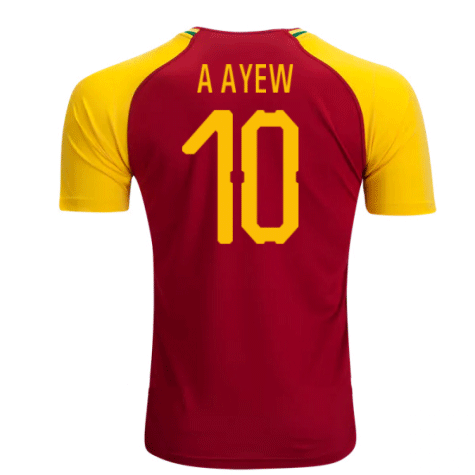 2018-19 Maillot Ghana domicile (a ayew 10) Rouge