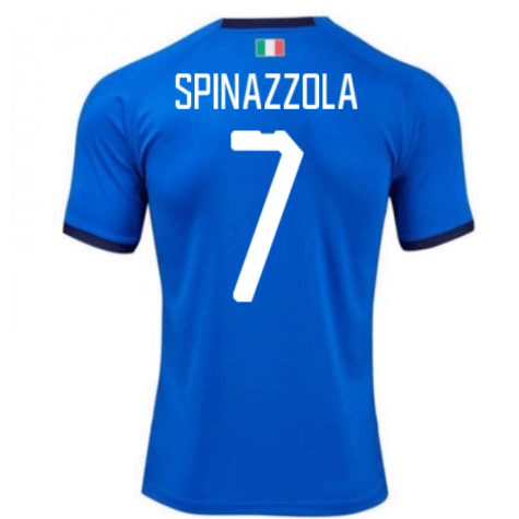 2018-19 Maillot Italie domicile (spinazzola 7) Bleu