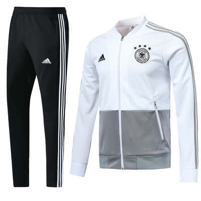 Veste Foot Allemagne 2018-19 Gris Blanc Kit