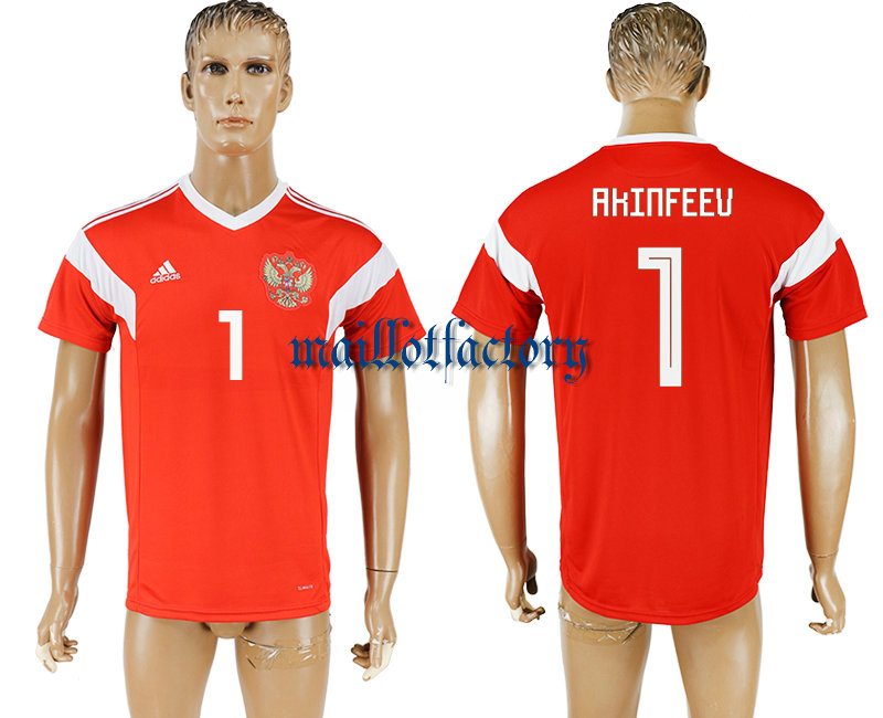 2018 Russia #1 AKINFEEU  football jersey RED