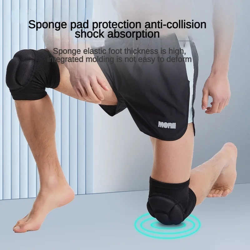 Genouilleres epaississantes de sport Football Sports extremes Support de attelle de genouillere Football Anti collision Protecteur de genou elastique