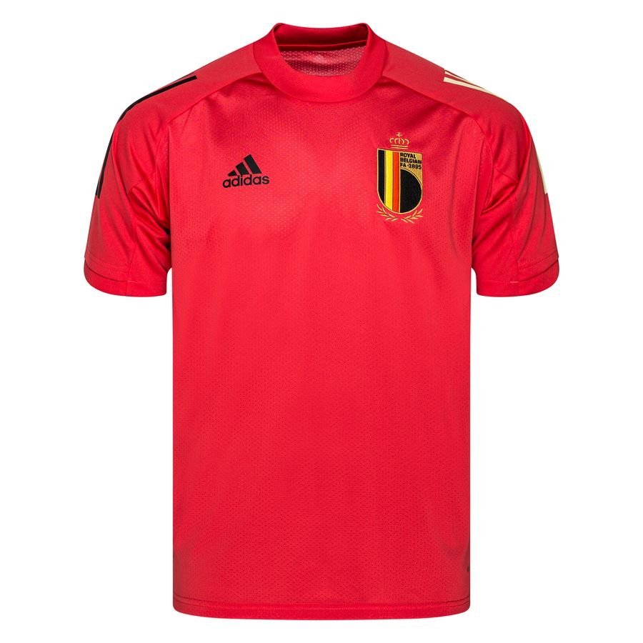 Belgium Training T-Shirt Tracksuit - Glory Red EURO 2020/Yellow Kids