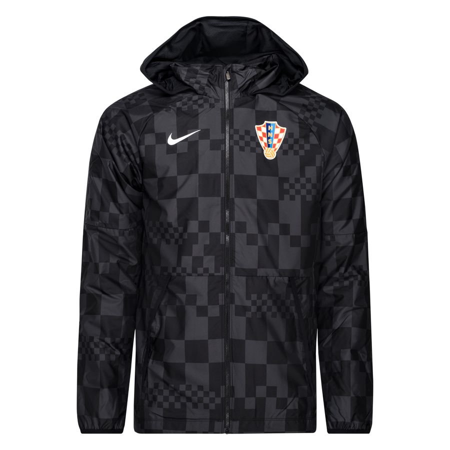 Croatia Lightweight Training Jacket EURO 2020 - Black/White