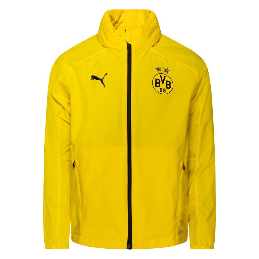 Dortmund Rain Jacket Tracksuit - Cyber Yellow Black