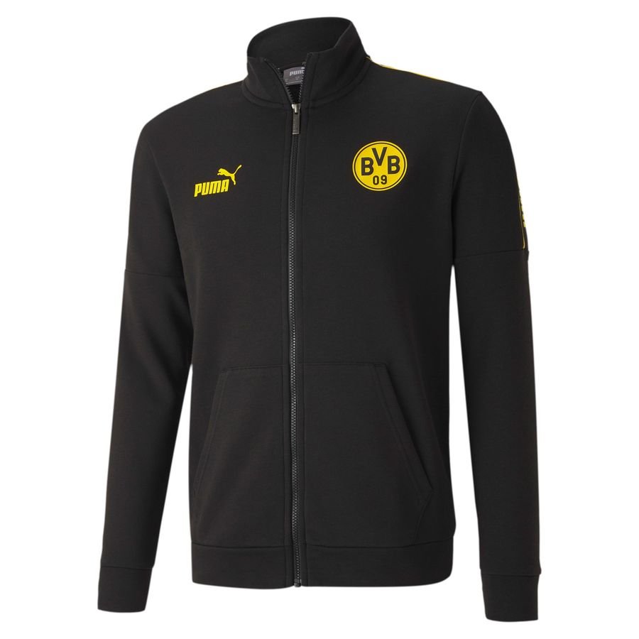 Dortmund Track Jacket FtblCulture - Black/Cyber Yellow Kids-Kit
