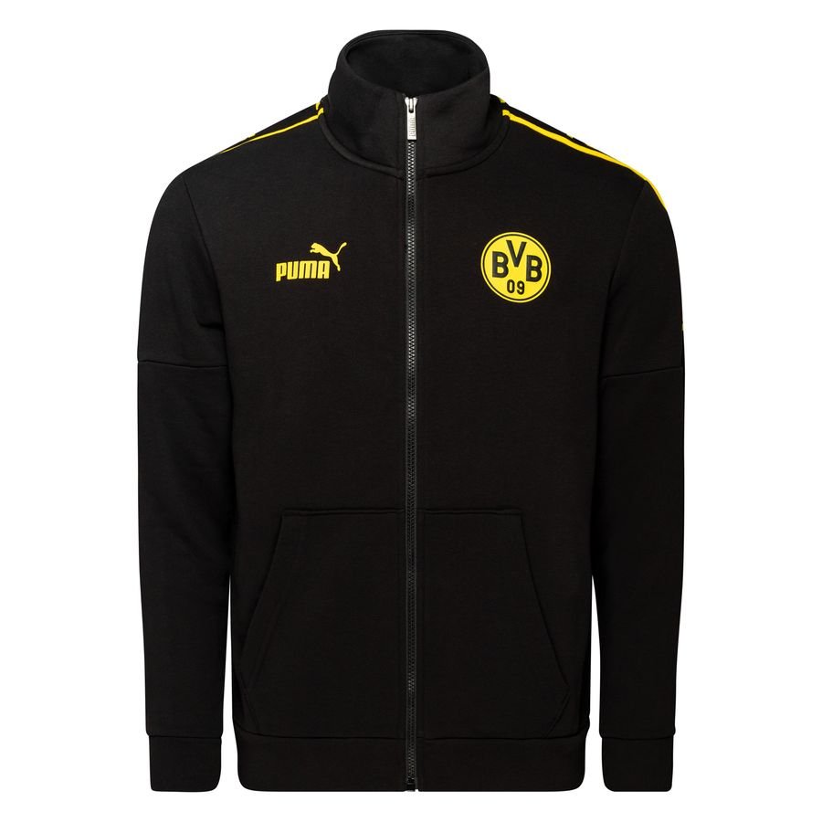 Dortmund Track Jacket Tracksuit FtblCulture - Black/Cyber Yellow