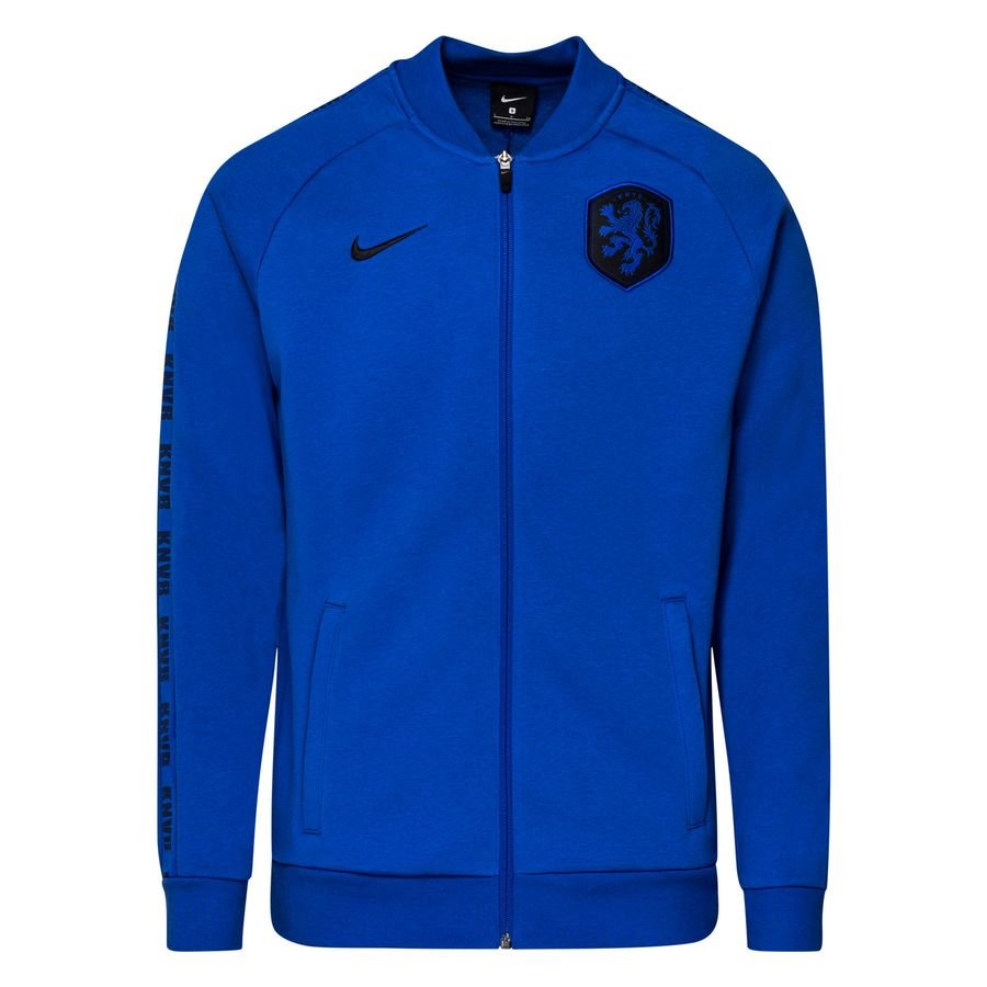 Holland Track Jacket Tracksuit Fleece EURO 2020 - Bright Blue/Black