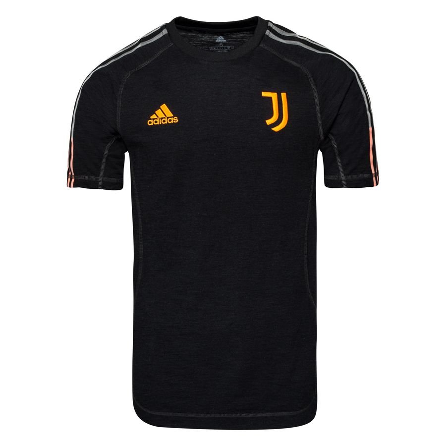Juventus T-Shirt Travel - Black/App Signal Orange