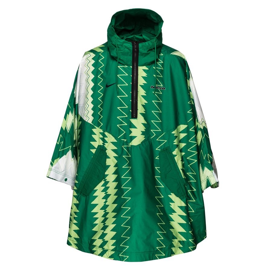 Nigeria NSW Rain Jacket Poncho - Pine Green/Lime/Pure Platinum/Black