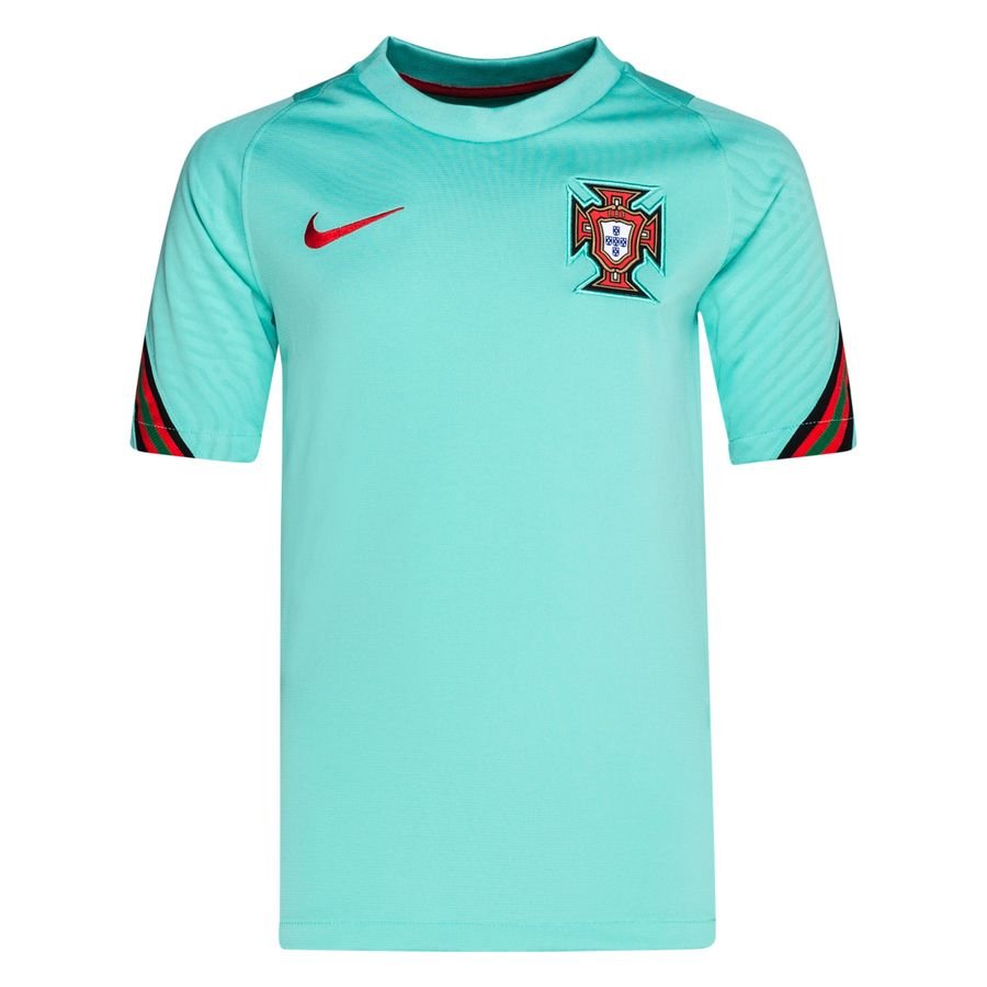 Portugal Training T-Shirt Tracksuit Breathe Strike EURO 2020 - Turquoise/Sport Red Kids