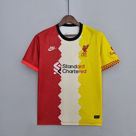 Thailande Maillot Liverpool Rouge Blanc 2022-2023