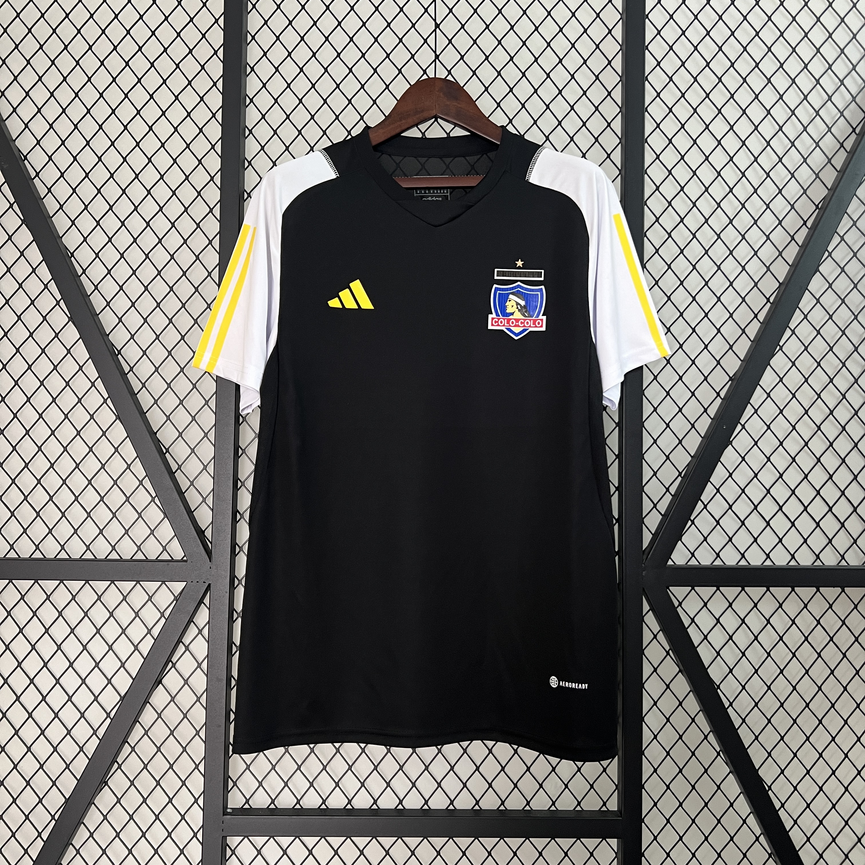 Maillot Colo Colo Entrainement Vetements Noir 2024-2025