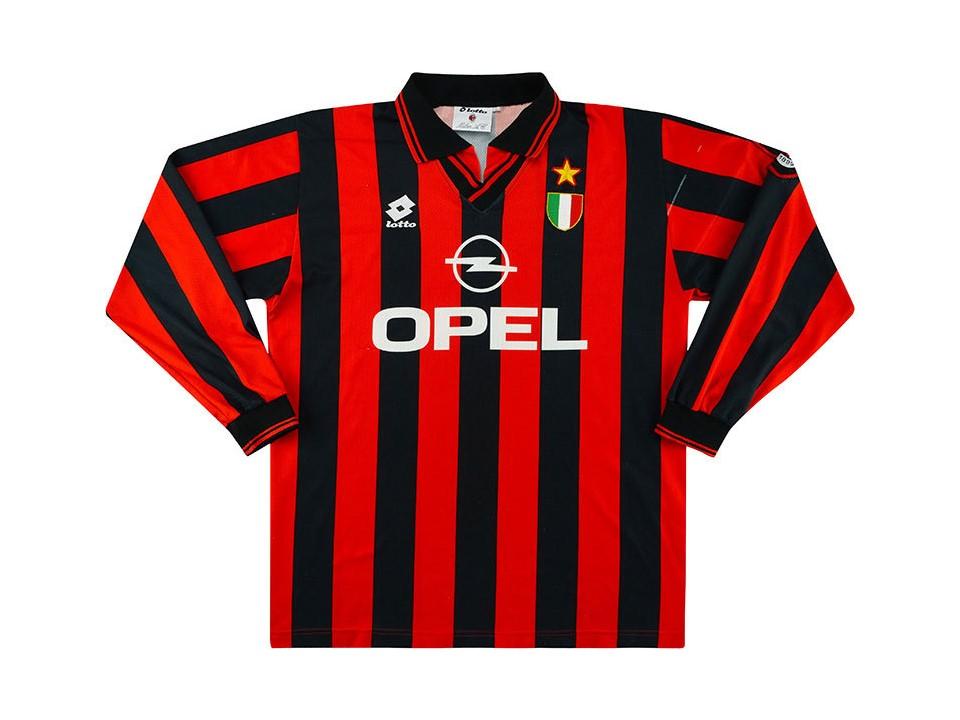 Ac Milan 1996 1997 Long Sleeve Home Jersey