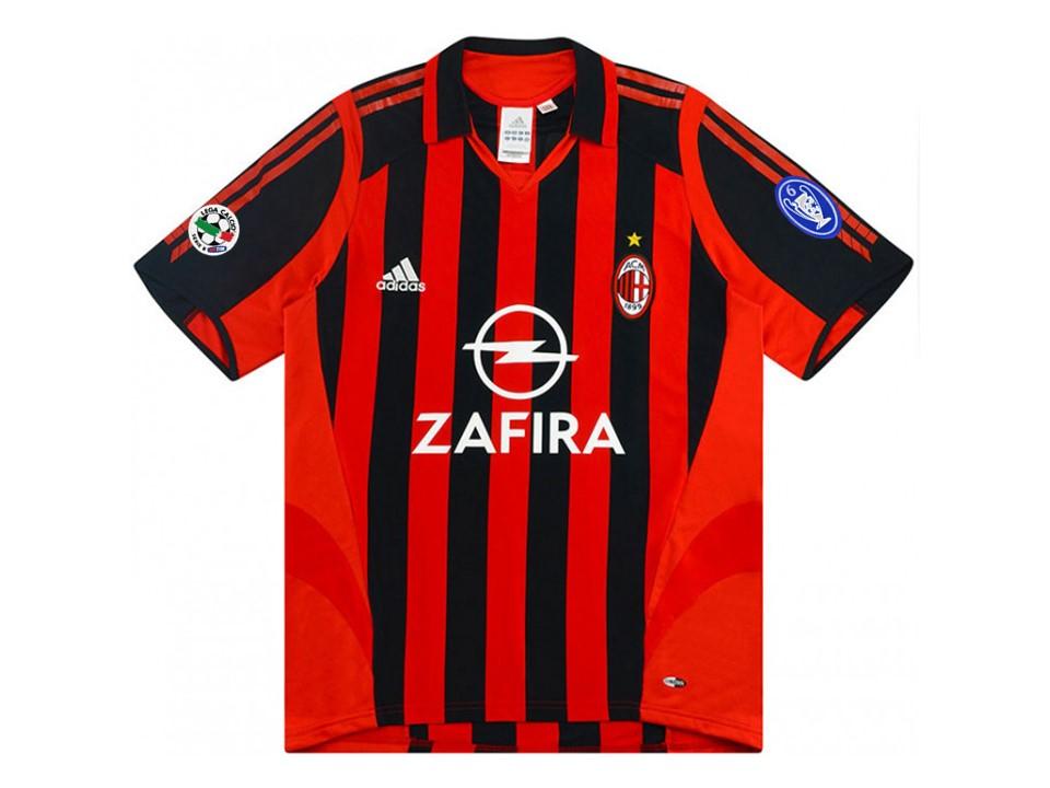 Camiseta de fútbol local del AC Milan 2005-2006