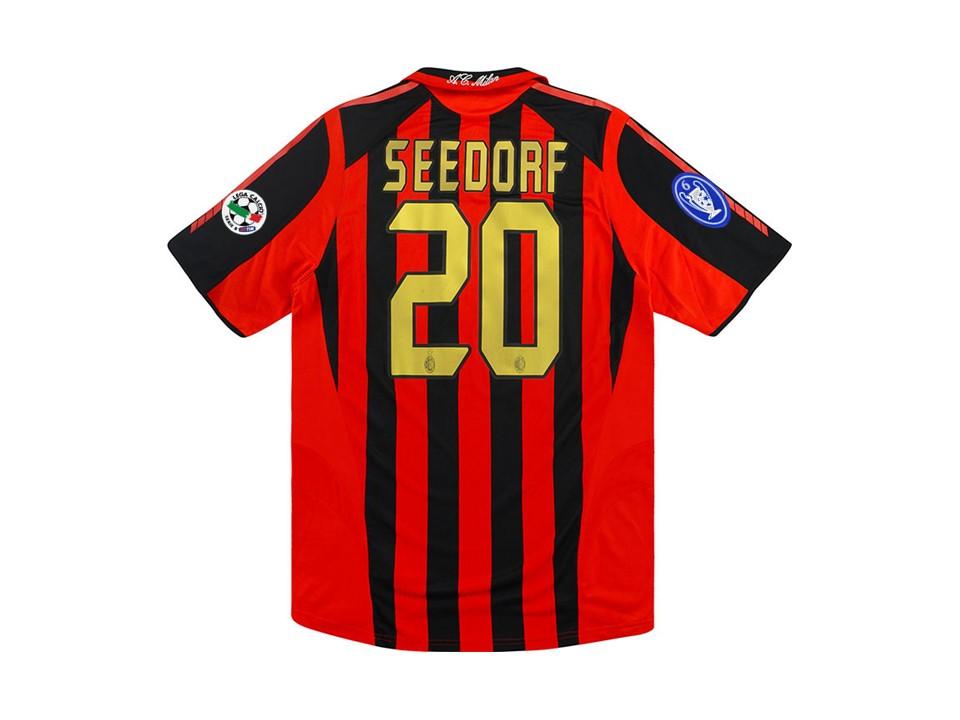 Ac Milan 2005 2006 Seedorf 20 10 Home Football Shirt Soccer Jersey