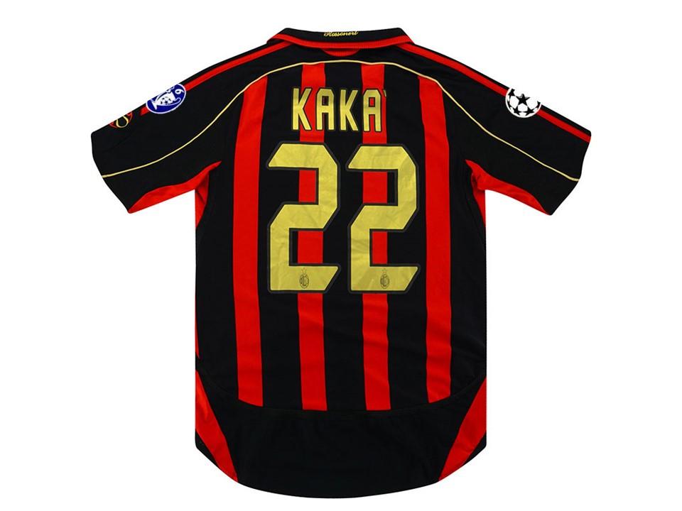 Ac Milan 2006 2007 Kaka 22 Ucl Home Football Shirt Soccer Jersey