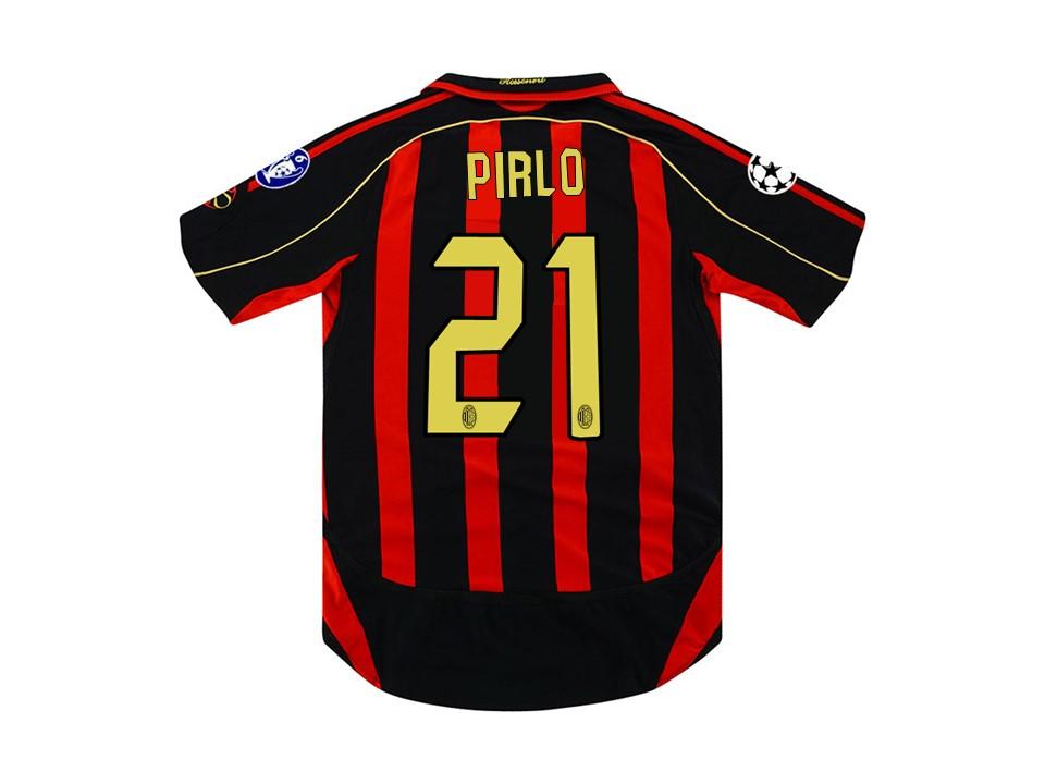 Ac Milan 2006 2007 Pirlo 21 Home Football Shirt Soccer Jersey