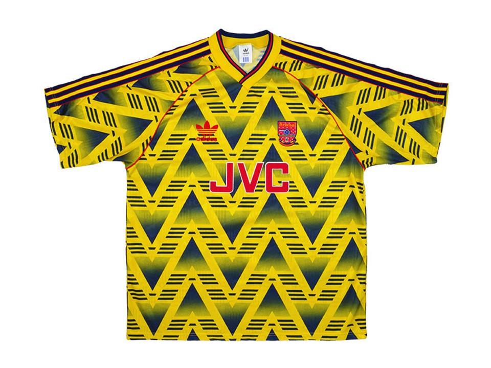 Arsenal 1991 1993 Away Football Shirt Soccer Jersey