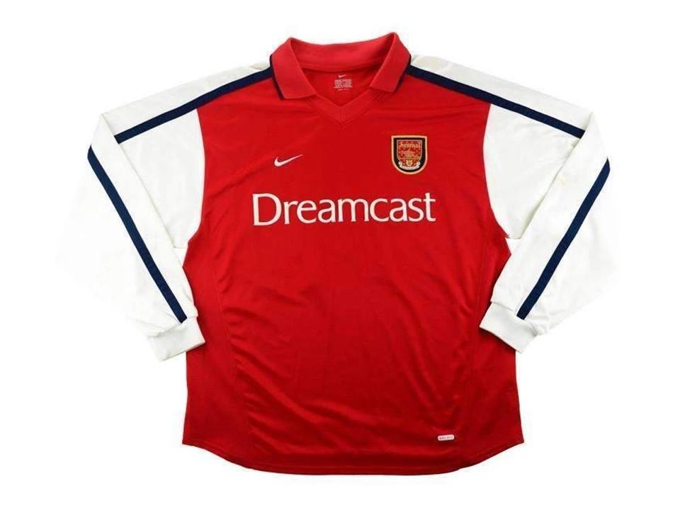 Arsenal 2000 Home Football Shirt Soccer Jersey Long Sleeve