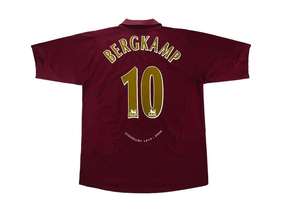 Arsenal 2005 2006 Bergkamp 10 Highbury Football Shirt Soccer Jersey