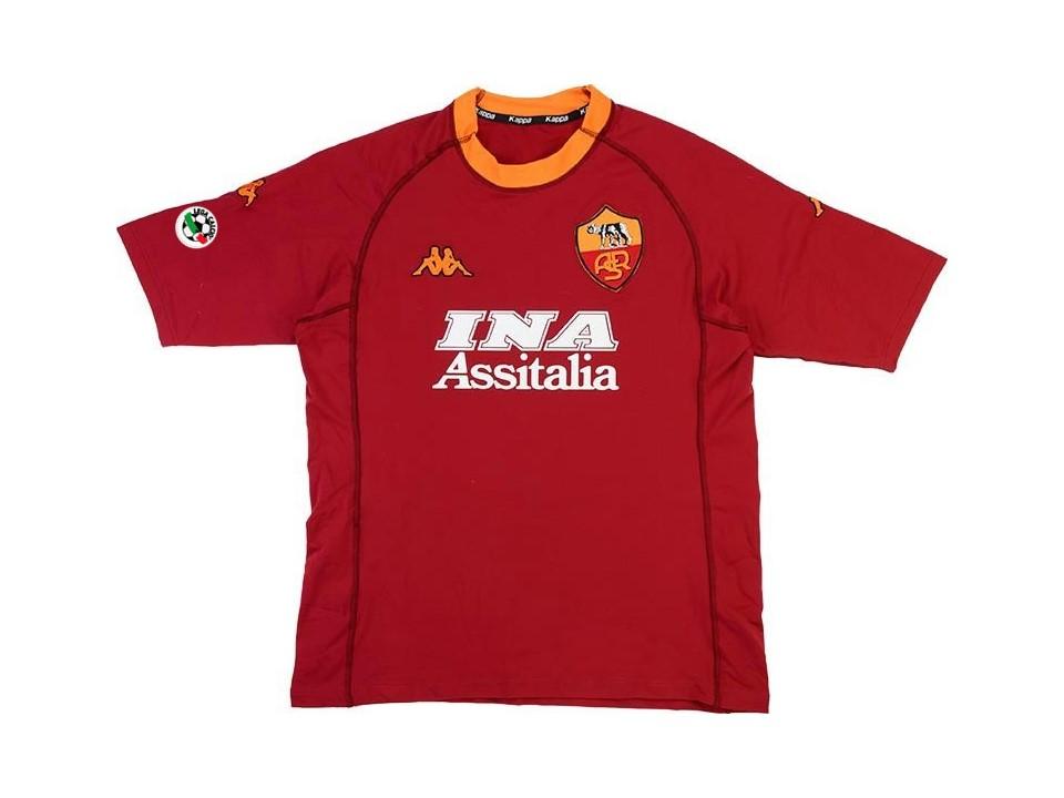 As Roma 2000 2001 Home Football Shirt Soccer Jersey