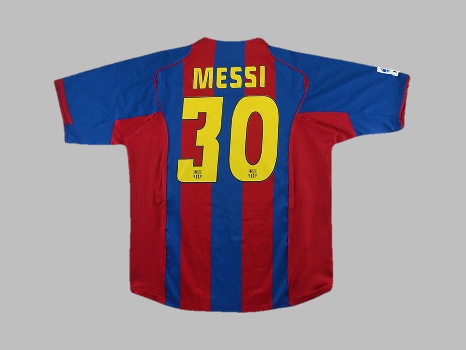 Barcelona 2004 2005 Messi 30 Home Shirt
