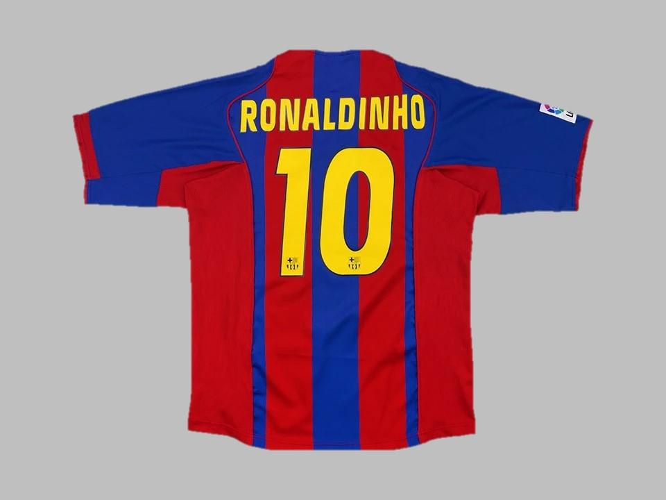Barcelona 2004 2005 Ronaldinho 10 Home Shirt