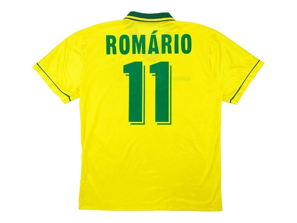 Brazil Brasil 1994 Romario 11 World Cup Home Jersey