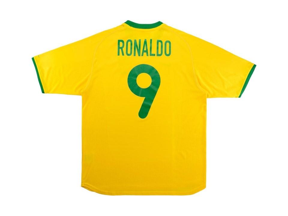 Brazil Brasil 2000 Ronaldo 9 Home Jersey