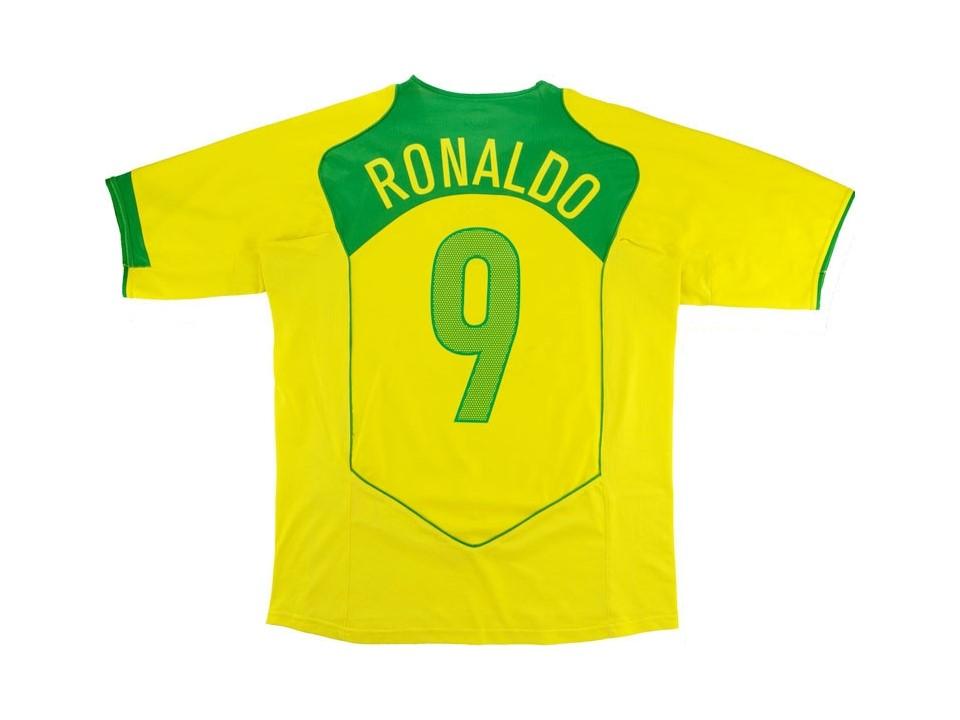 Brasil Brasil 2004 Ronaldo 9 Camiseta local