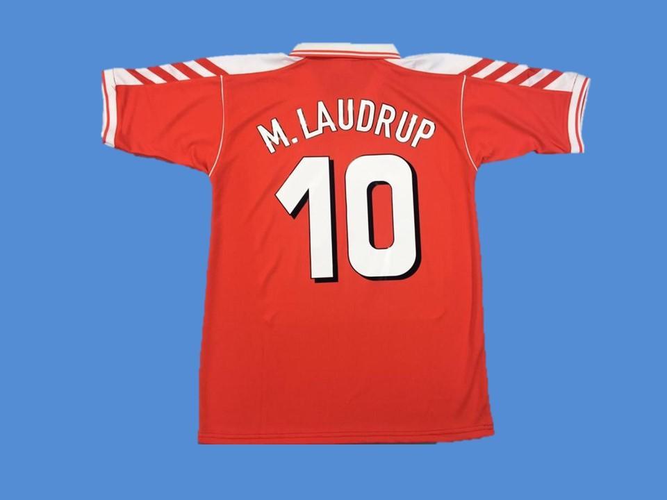 Denmark 1998 M Laudrup 10 Home Jersey
