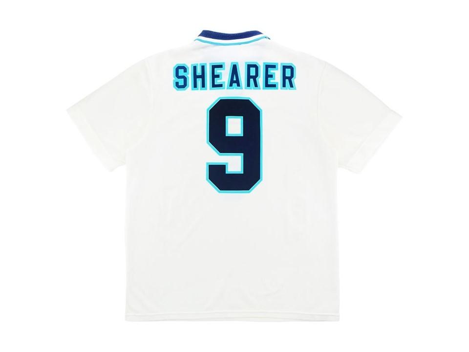 England 1996 Shearer 9 Home Football Shirt Soccer Jersey