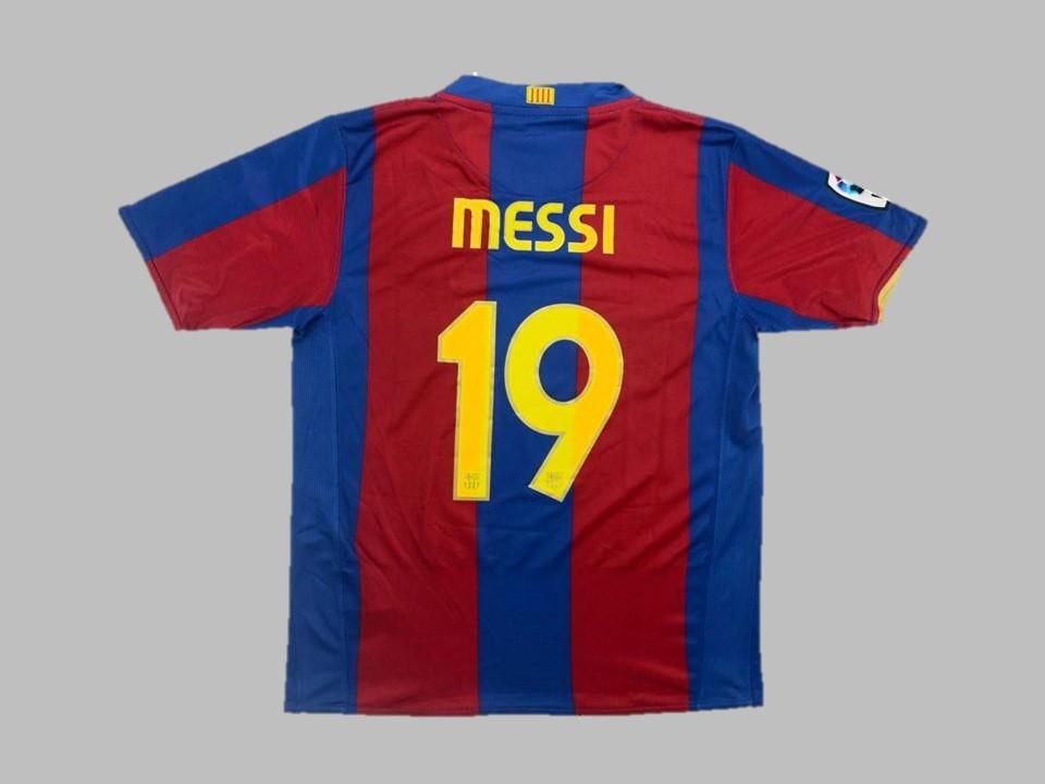 Fc Barcelona 2007 2008 Messi 19 Home Shirt