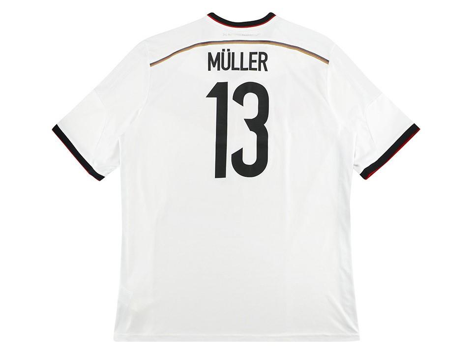Germany 2014 Muller 13 World Cup Home Football Shirt Soccer Jersey