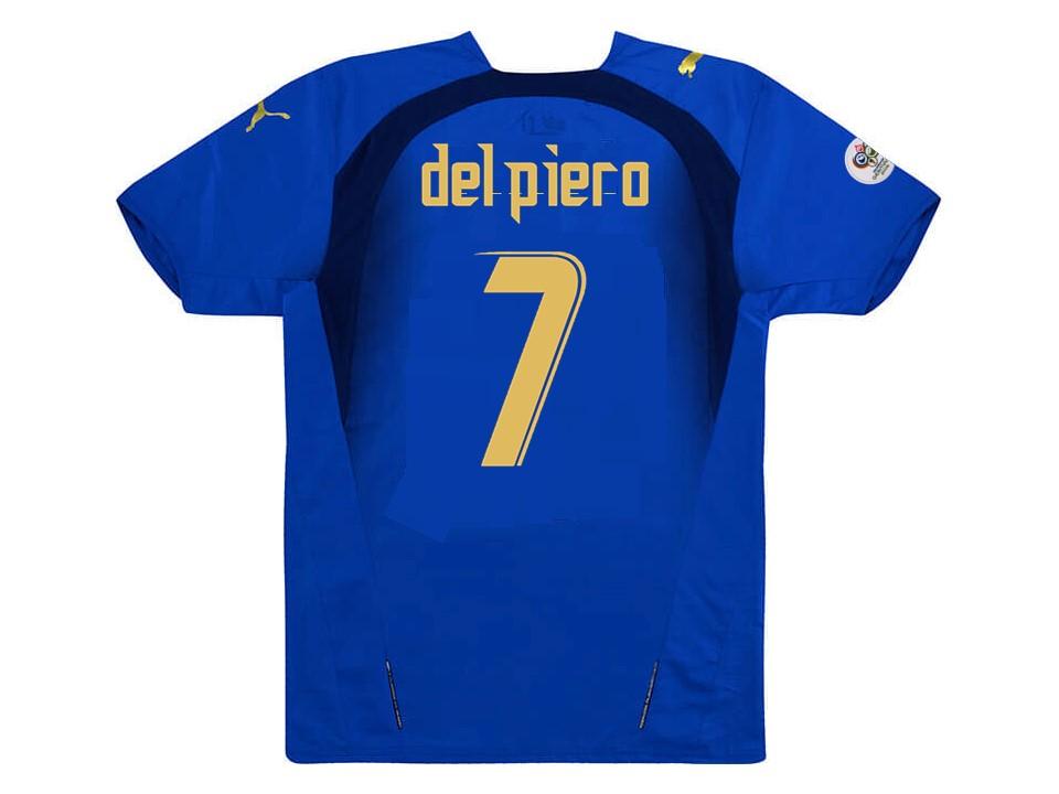 Italy 2006 Del Piero 7 World Cup Home Jersey
