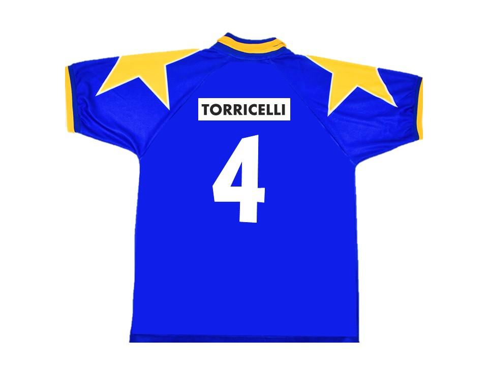 Juventus 1995 1996 Torricelli 4 Away Football Shirt Soccer Jersey