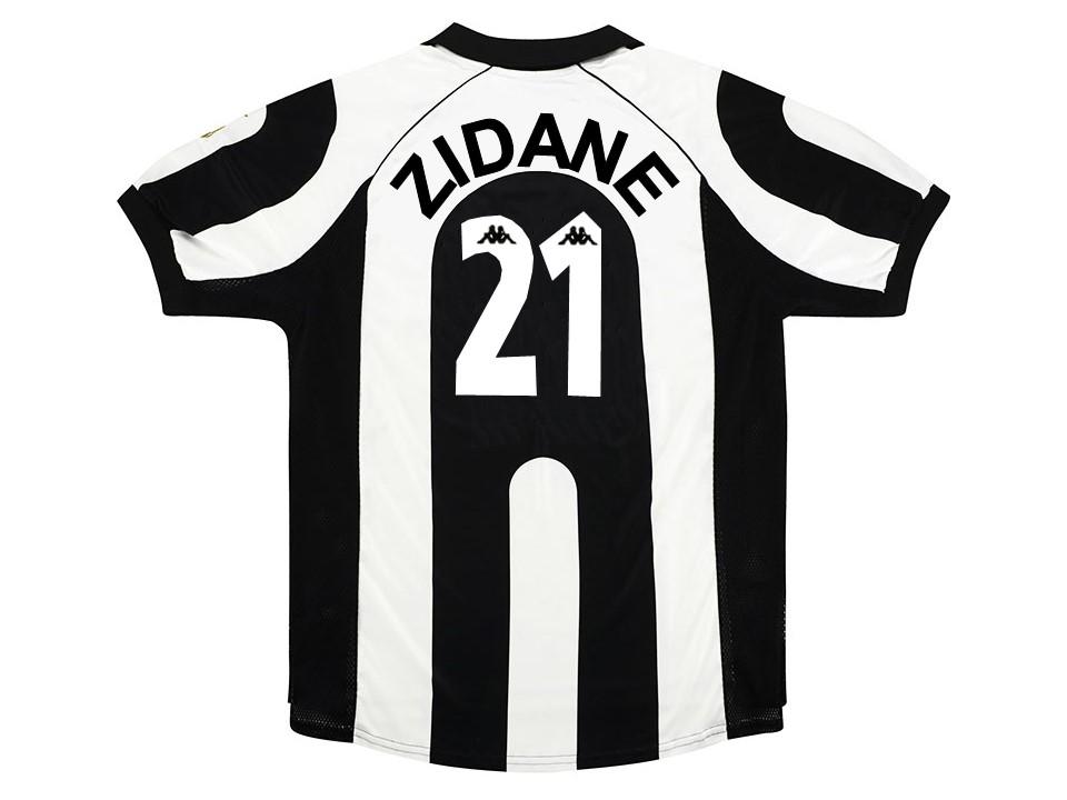 Juventus 1997 1998 Zidane 21 Home Football Shirt Soccer Jersey