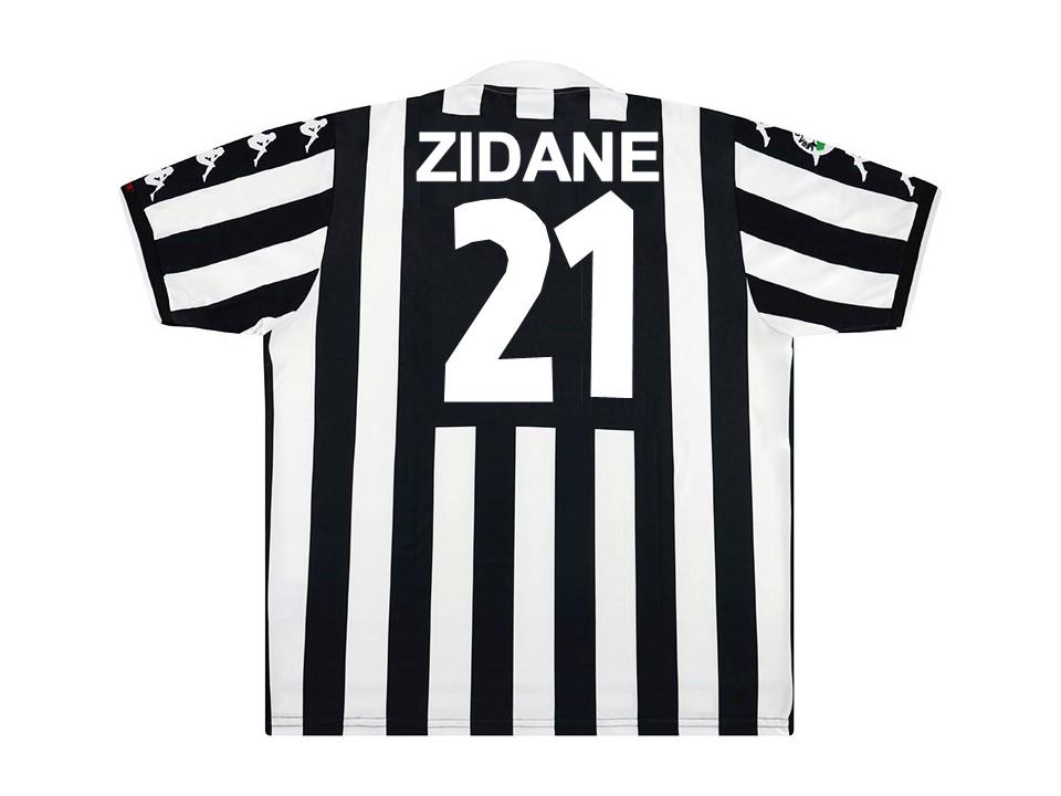 Juventus 1999 2000 Zidane 21 Short Sleeve Home Football Shirt Soccer Jersey