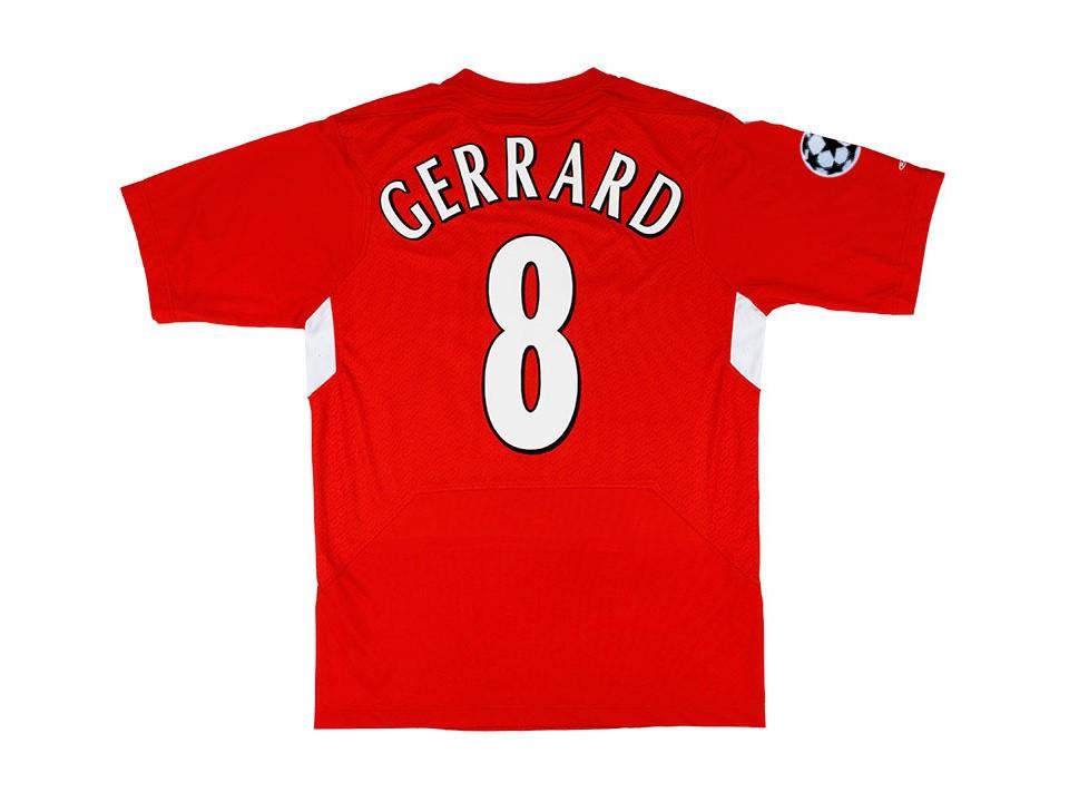 Liverpool 2004 2005 Gerrard 8 Ucl Final 2005 Home Football Shirt Soccer Jersey