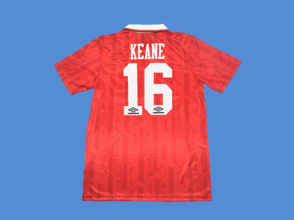 Manchester United 1994 Keane 16 Home Jersey