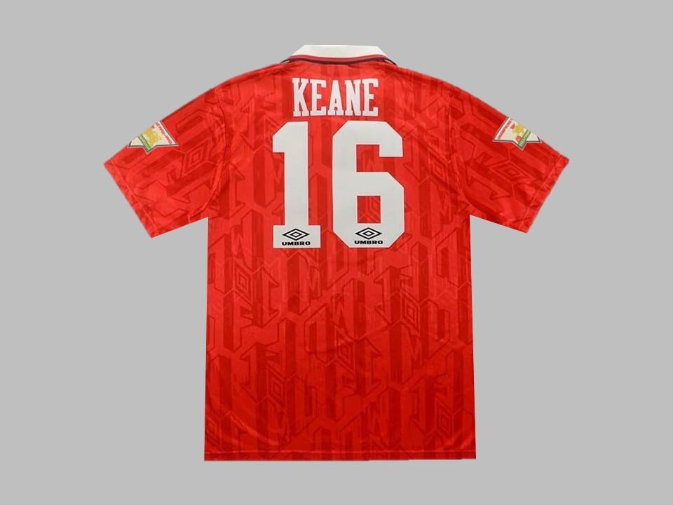 Manchester United 1994 Keane 16 Home Shirt
