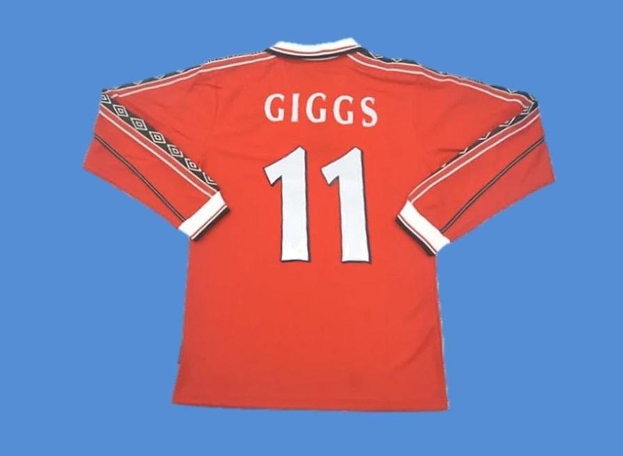Manchester United 1998 1999 Long Sleeve Home Jersey Giggs 11