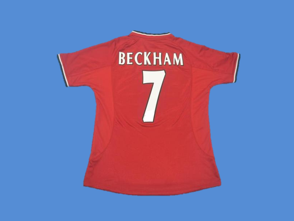 Manchester United 2000 2002 Beckham 7 Home  Jersey